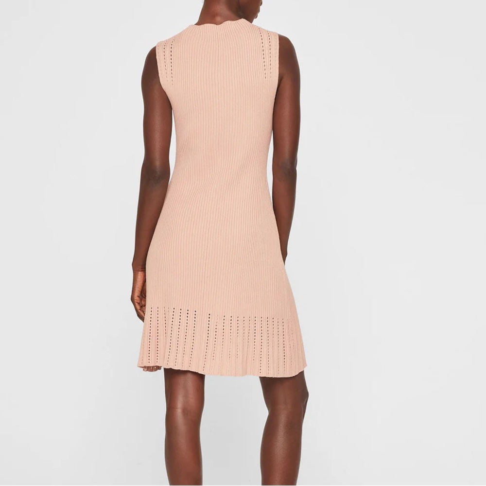 Sleeveless Ribbed Pointelle Dress - Picture 2 of 3